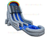 Image of 22'H Double Lane Marble Gray Water Slide by Bouncer Depot