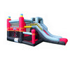 Image of 8.5'H Backyard Kids Deluxe Fire Station Inflatable Bounce House with Slide