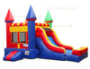 Image of 16'H Rainbow Castle Jumper Slide Moonwalk by Bouncer Depot