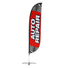 Image of Auto Repair Feather Flag with Checkers