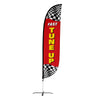 Image of Fast Tune Up Feather Flag with Checkers
