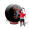 Image of Custom Giant Inflatable Hockey Puck