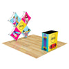 Image of Custom GeoMetrix Pop-Up Trade Show Booth Display - (5 Panel)