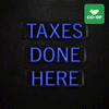 Image of Jackson Hewitt "TAXES DONE HERE" LED Sign