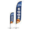 Image of Farm Fresh Eggs Feather Flag