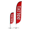 Image of Tattoo Feather Flag - Red