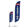 Image of Now Leasing Feather Flag Blue & Red