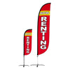 Image of Now Renting Feather Flag