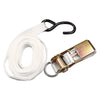 Image of 1" x 13' Ratchet Strap - White Tent Tie Down with S-Hook