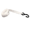 Image of 1" x 13' Ratchet Strap - White Tent Tie Down with S-Hook