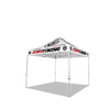 Image of Custom Canopy Tent with Back Wall, Feather Flags & Table Cover