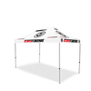 Image of Custom Canopy Tent with Back Wall, Feather Flags & Table Cover