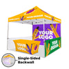 Image of 10x10 Custom Canopy Tent w/ Table Cover + Back & Side Walls
