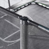 Image of JumpKing 10'x15' Rectangle Trampoline with 2 Powder Coated Basketball Hoops & Breakaway Rim and Ladder- Large Recreational Trampoline for Kids and Adults with Enclosure Net