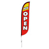 Image of Now Open Feather Flag