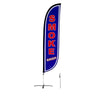 Image of Smoke Shop Feather Flag Blue