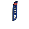 Image of Now Leasing Feather Flag Blue & Red