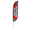 Image of Auto Repair Feather Flag with Checkers