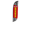 Image of Quality Brakes Feather Flag with Checkers