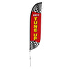 Image of Fast Tune Up Feather Flag with Checkers