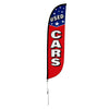 Image of Used Cars Feather Flag with Stars