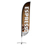 Image of Espresso Feather Flag