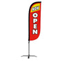 Image of Now Open Feather Flag