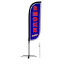 Image of Smoke Shop Feather Flag Blue