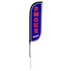 Image of Smoke Shop Feather Flag Blue