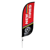 Image of 8ft New Tires Feather Flag