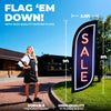 Image of 8ft Neon Sale Feather Flag