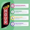 Image of 8ft Vintage Happy Hour Feather Flag