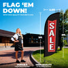 Image of 8ft Vintage Marquee Sale Feather Flag