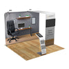 Image of 10x10 Trade Show Booth with Archway & Media Stand