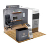 Image of 10x10 Trade Show Booth with Archway & Media Stand
