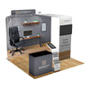 Image of 10x10 Trade Show Booth with Archway & Media Stand