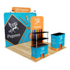 Image of Trade Show Display with Back Wall Shelving