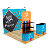 Image of Trade Show Display with Back Wall Shelving