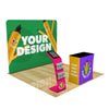 Image of Custom 10ft Trade Show Booth with Media Stand