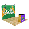 Image of Custom 10ft Trade Show Booth with Media Stand