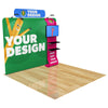 Image of Custom 10ft Trade Show Display with Waterfall Shelving