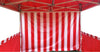 Image of 10' x 10' 50mm Speedy Pop-up Party Tent with Sidewalls, Red and White