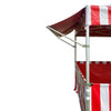 Image of 10' x 10' 50mm Speedy Pop-up Party Tent with Sidewalls, Red and White