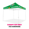 Image of 10x10 Custom Canopy Tent w/ Back Wall