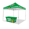 Image of 10x10 Custom Canopy Tent w/ Back Wall