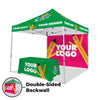 Image of 10x10 Custom Canopy Tent w/ Back Wall
