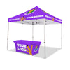 Image of 10x10 Custom Canopy Tent w/ Back Wall & Table Cover