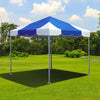 Image of 10x10 Premium Blue West Coast Frame Tent set up on grass