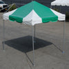 Image of 10x10 green Premium frame tent set up on blacktop