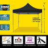 Image of 10' x 10' 50mm Speedy Pop-up Party Tent - Black